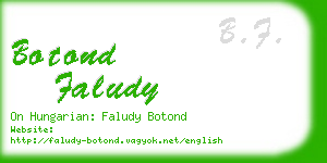 botond faludy business card